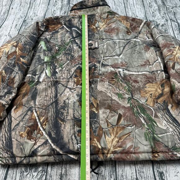 10X Real tree Camo Insulated Jacket Mens XL Brown Hunting Outdoor Cold Weather - Picture 8 of 8